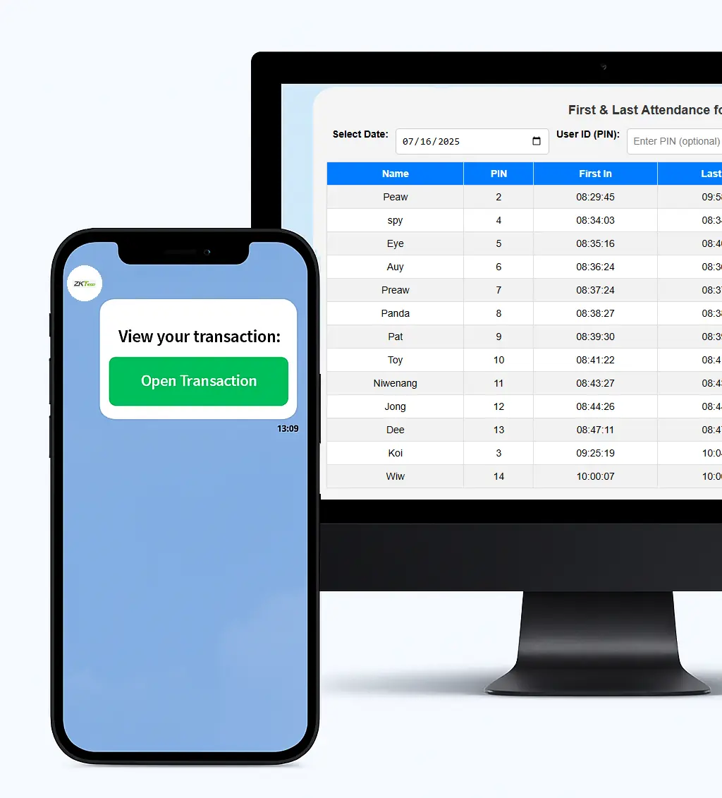 Line Web App Interface